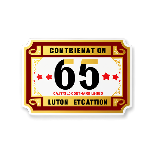Ticket-style Sticker para sa 6/55 Lotto Result