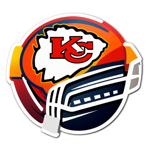 Epic Showdown: Kansas City Chiefs' Logo Takes Center Stage with Chicago Bears Spirit!