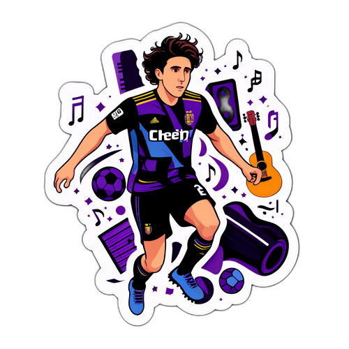 Sport och Musik Sticker