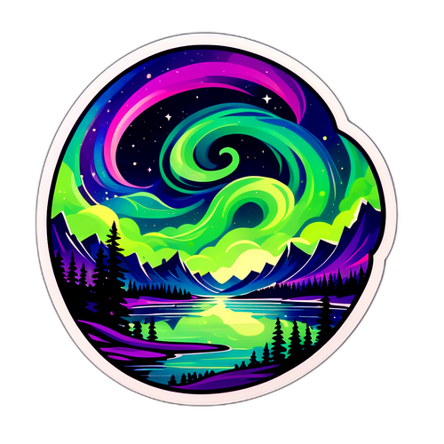 Aurora Borealis Sticker