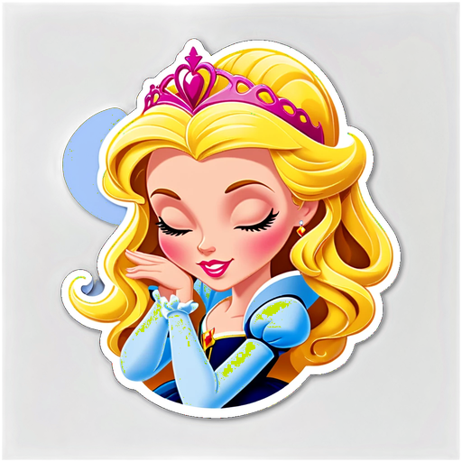Sleeping Beauty Princess Sticker