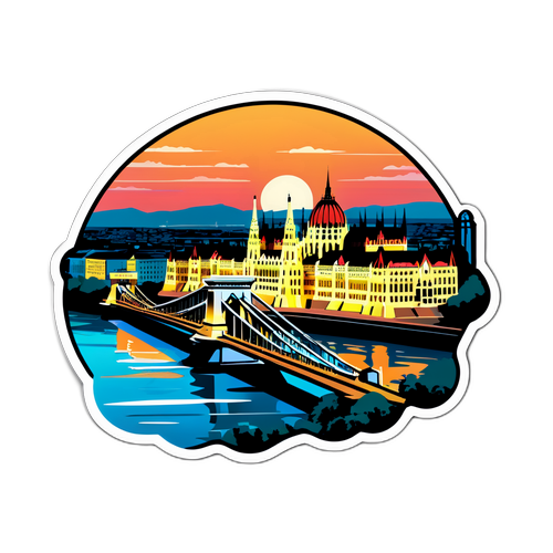 Budapest ved solnedgang