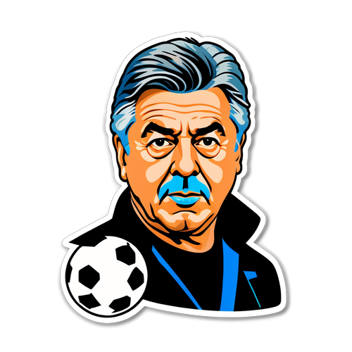 Carlo Ancelotti med taktisk tavle