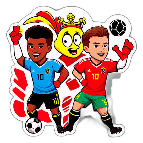 Sticker ya Michezo ya Ubelgiji dhidi ya Wales