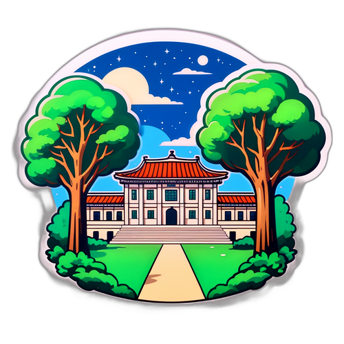 전북대학교 캠퍼스 풍경 스티커