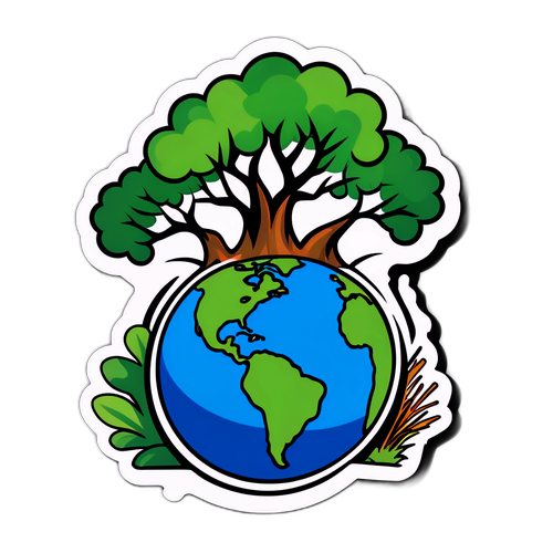 Sticker tungkol sa Kalikasan at Lindol