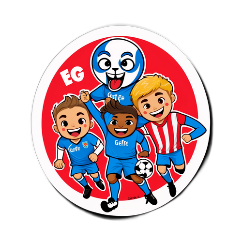Stiker Ilustrasi Pertandingan Getafe vs Girona