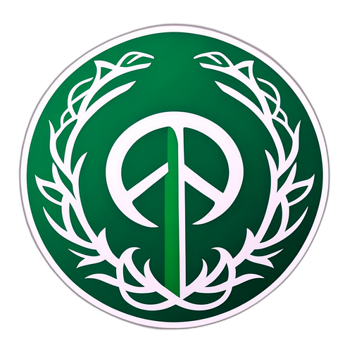 Hamas-tema med freds- og konfliktikoner
