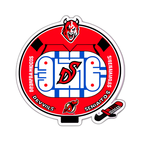 Dynamic Devils vs Senators Game Sticker
