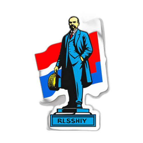 Symbol Ruska: Socha Lenina v moderním stylu