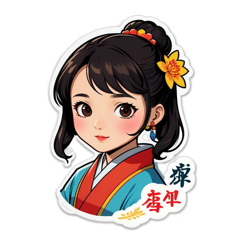 纪念朱元元的贴纸