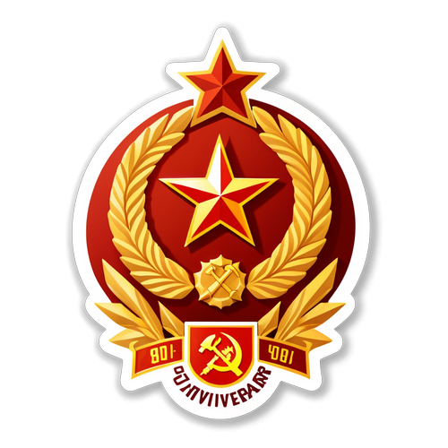 纪念苏联伟大卫国战争胜利80周年的贴纸