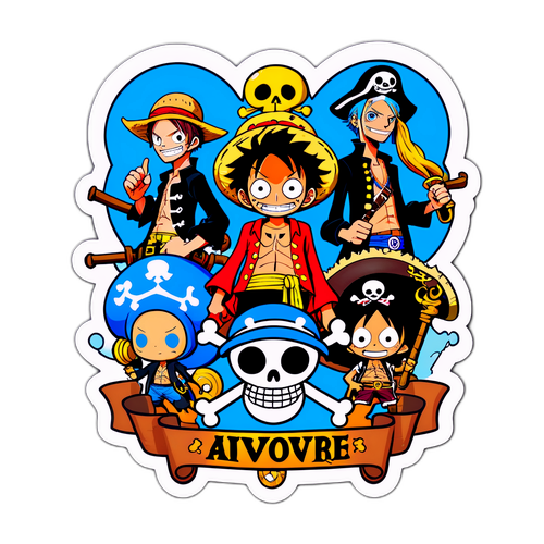 Autocollant inspiré de One Piece