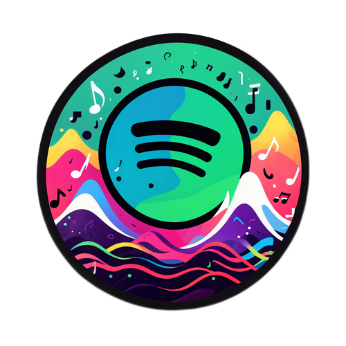 Sticker z logo Spotify