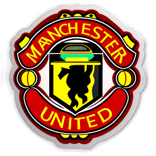 Manchester Unitedin logo ja Old Trafford