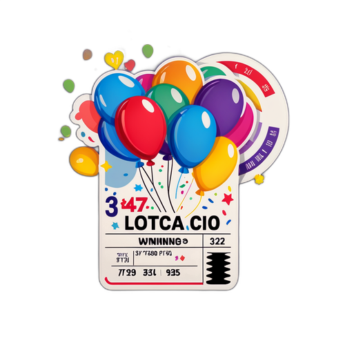 Design de um bilhete vencedora da Lotofácil 3472
