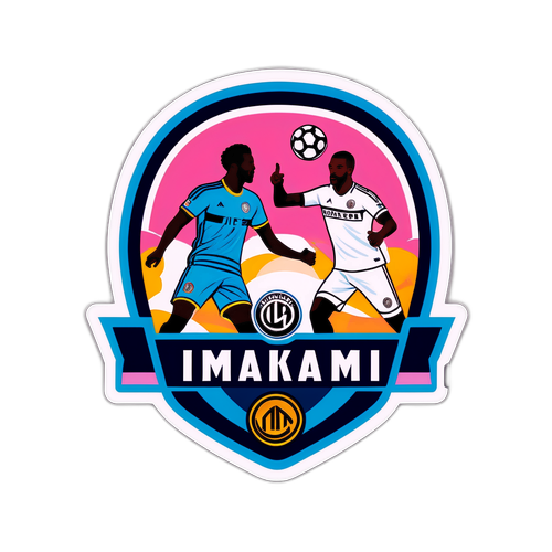 Sticker về trận đấu thể thao giữa Inter Miami và LA Galaxy