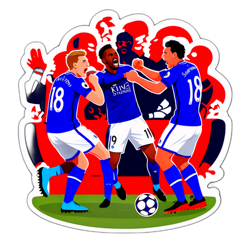 Sticker Pertembungan Leicester City vs Southampton
