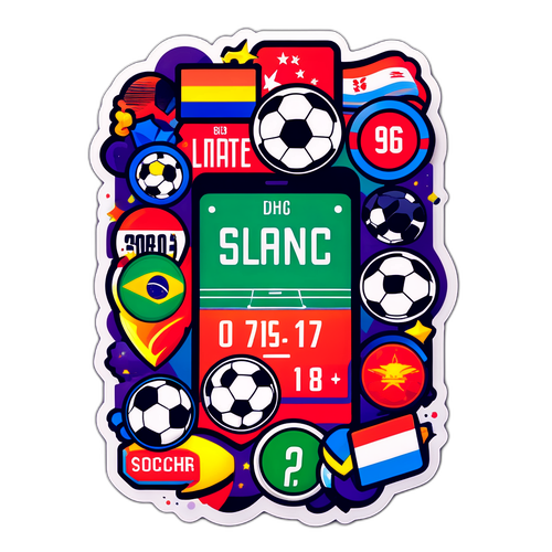 Lively Voetbal Score Sticker