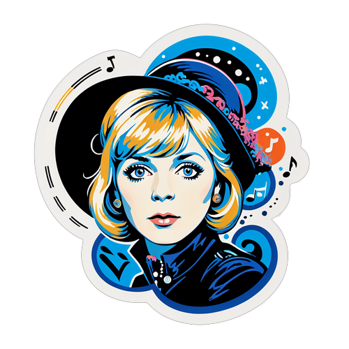 Vintage Marianne Faithfull Sticker