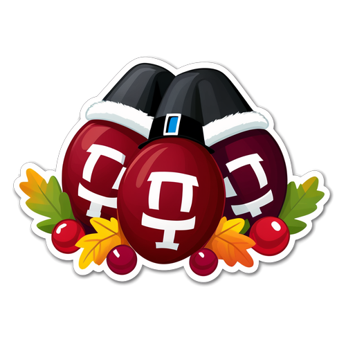 Thanksgiving Football Fun Sticker