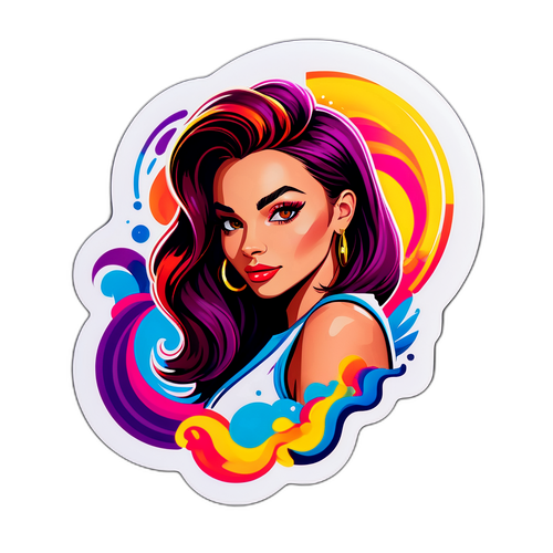 Adesivo Estilizado de Grazi Massafera