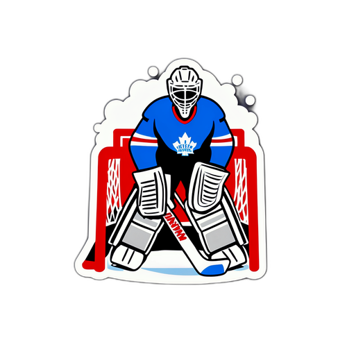 Hockey Doelman Sticker