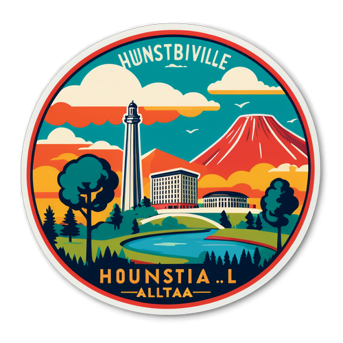 Vintage Huntsville, AL Sticker
