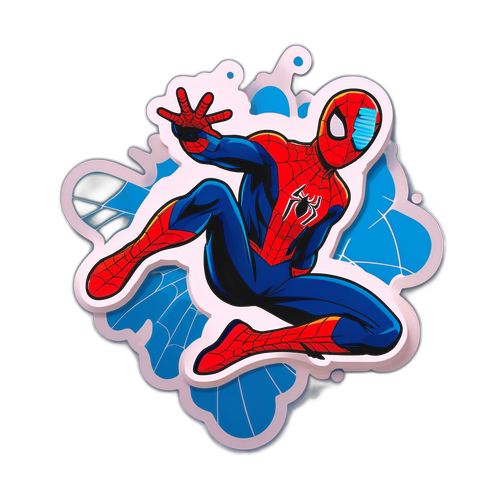 Kreativní design pro samolepku s Spider-Manem
