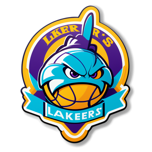 Pana-panabik na Sticker ng Labanan ng Lakers at Hornets