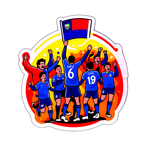 Ilustración de un partido entre U. La Calera y U. de Chile