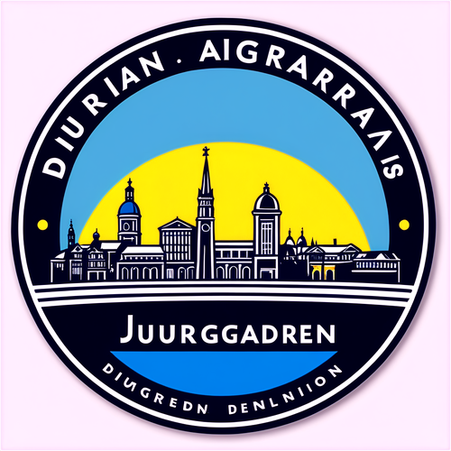Djurgårdenin logo, Tukholman taivaanvärityksillä