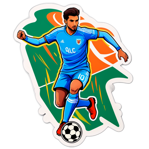 Stiker Pemain Sepak Bola Adam Alis