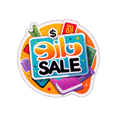 雙11大促銷貼紙