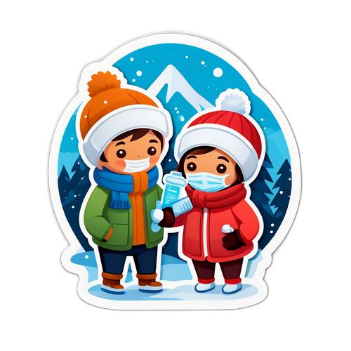 Diseño de una vacuna contra la gripe con un fondo invernal