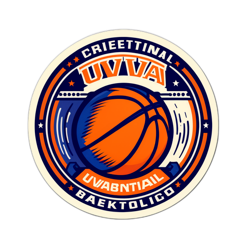 Retro UVA Basketball Sticker