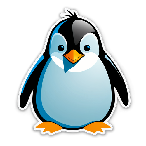 Hacker Penguin Sticker