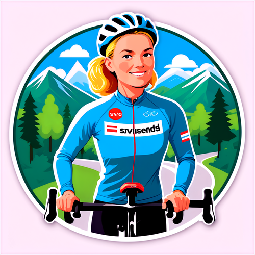 Jenny Rissveds i Naturens Hjärta: En Sticker som Fått Cykelfans att Drömma!