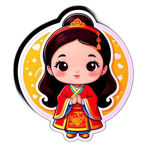 Sticker hoạt hình siêu dễ thương của Từ Hy Viên