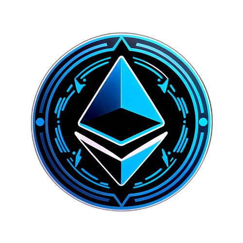 Gelecekçi Çizimler ile Ethereum Sembolü