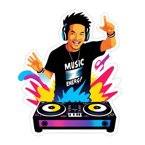 Thiết kế sticker nghệ thuật DJ Hoài