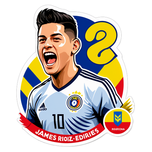 ¡Increíble! El Sticker de James Rodríguez que Hará Latir Tu Corazón Colombiano