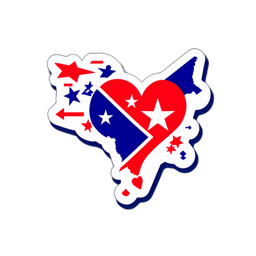 Mapa de EE. UU. y Haití con un corazón