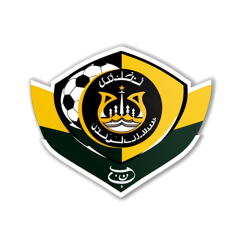 Al-Ittihad és Al-Qadisiyah csapatlogók kombinációja