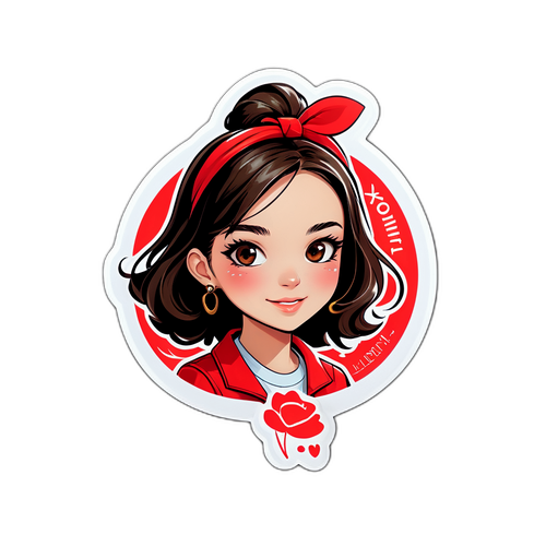 青春活力時尚貼紙