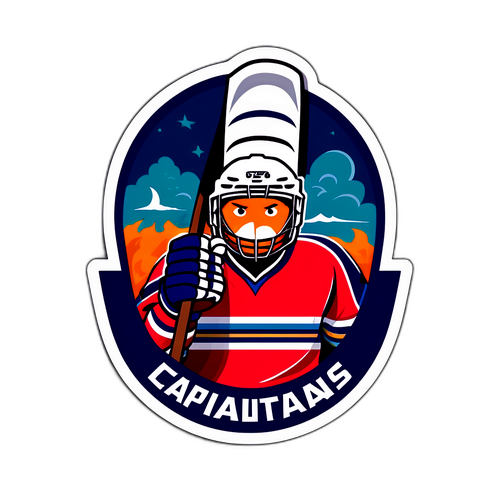 Capitals vs Hurricanes Rivalry Sticker