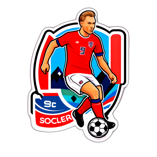 Andreas Schjelderup Soccer Sticker