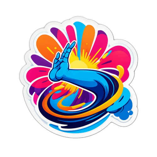 Un symbole de gentillesse avec une énergie dynamique