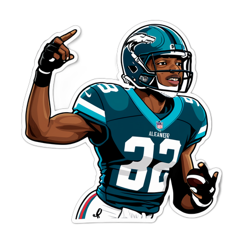 Heroic Football Celebration Sticker
