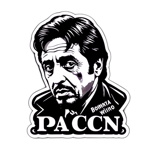 Vintage stílusú Al Pacino matrica idézetekkel